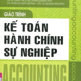 Giáo Trình Kế Toán Hành Chính Sự Nghiệp